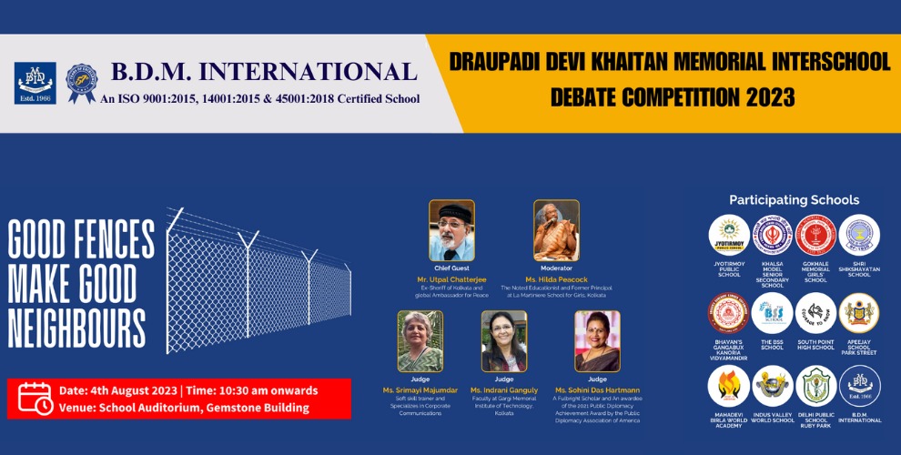 Draupadi Devi Khaitan Memorial Interschool Debate Competition 2023