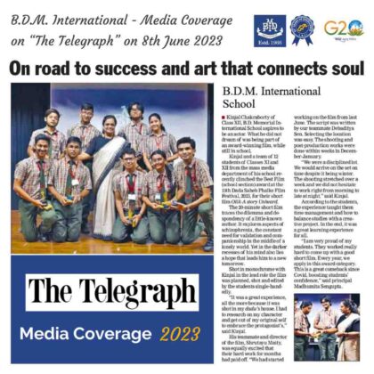 Media coverage The Telegraph on 8th June 2023