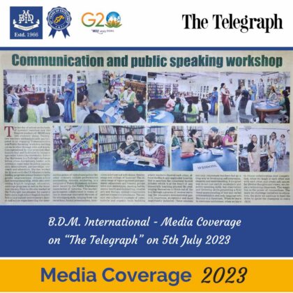 Media coverage on Telegraph on 5th July 2023