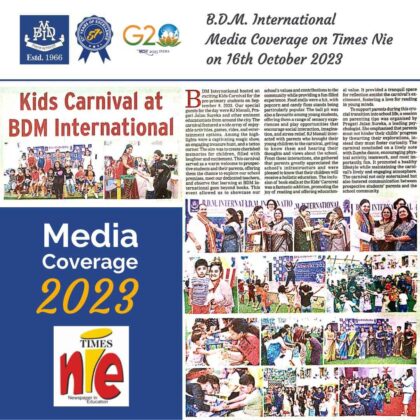 Media Coverage on Times Nie on 16th October 2023