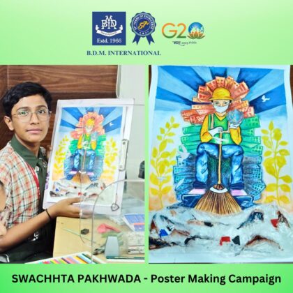 swachhta pakhwada poster making campaign pic three