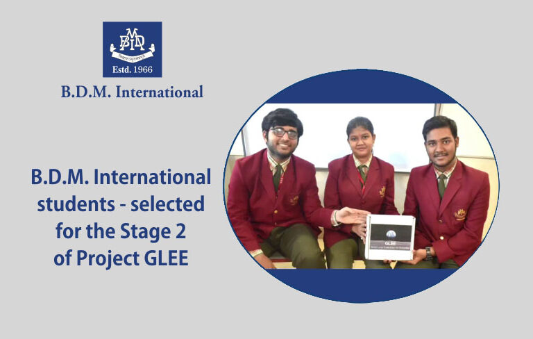 B.D.M. International students - selected for the Stage 2 of Project GLEE
