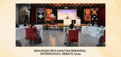 BDMI Draupadi Devi Khaitan Memorial Interschool Debate 2024 photos WT