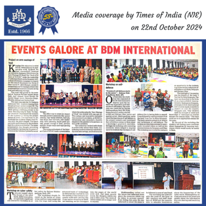 BDMI Media Coverage The Times of India (NIE) on 22.10.2024 Ip