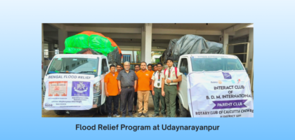 BDMI media post Report on Flood Relief Program at Udaynarayanpur 2024 WT