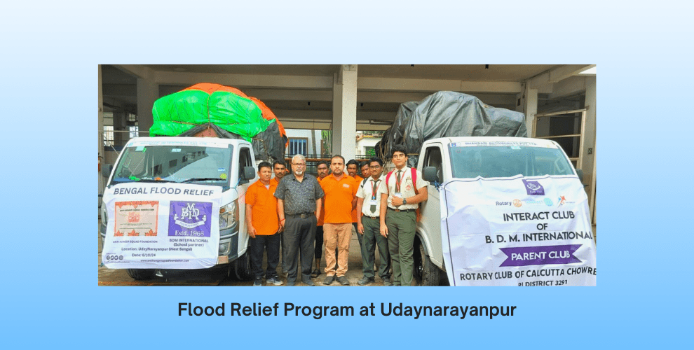 BDMI media post Report on Flood Relief Program at Udaynarayanpur 2024 WT