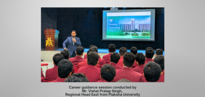 Bdmi Career guidance session conducted by Mr. Vishal Pratap Singh, Regional Head East from Plaksha University wT min